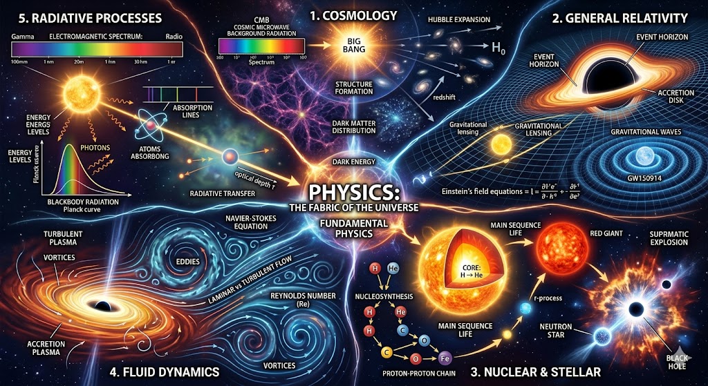 New Discoveries across Five different subfields of Physics